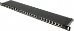 Good Connections&reg; &uuml;henduspaneel / &uuml;henduspaneel - 19" - serverimontaaž / r&auml;gastik - CAT6, 500 MHz - GIGABIT-toega - 24-portiline - 0,5U - STP varjestatud - t&ouml;&ouml;riistavaba avamine - Jet Black (RAL9005)