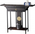 Esiku riiul, kitsas, 40 cm s&uuml;gavune riiul sahtlite ja riiulitega, bambusest materjalist, esikusse, koridori, elutuppa (120 x 40 x 100 cm/47 x 16 x 39 tolli)