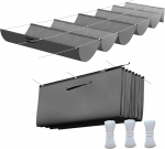 T&otilde;mmatav lainemarkiis 1 x 4 m, reguleeritav pergola-markiis veekindla ja UV-kindla l&otilde;uendiga, rebenemiskindel varjukate, sisaldab paigaldustrosse terrassile, pergoolile, tumehall, tumehall