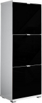 Germania Colorado 8483-83 Jalatsikappide komplekt valge/must, 53 x 132 x 30 cm (S x K x S) 4-osaline