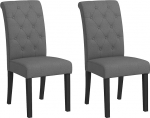 HOMCOM Grand Comfort S&ouml;&ouml;gitoatoolid k&ouml;&ouml;gitoolid puidust jalaga linikud 47 x 61 x 101 cm tumehall
