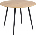 Beliani Bjorka s&ouml;&ouml;gilaud heledat v&auml;rvi / must 100 cm &uuml;mmargune MDF-plaat teras