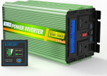 EDECOA 1500 W Pure Sine Wave Power Inverter (12 V DC &rarr; 230/240 V AC) with Remote Controller