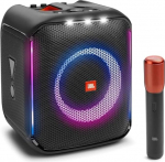 JBL PartyBox Encore Essential kaasaskantav siseruumides ja v&auml;listingimustes kasutatav peok&otilde;lar sisseehitatud tuledega, IPX4 pritsmekindel disain, s&uuml;gav bass ja 10 tundi kestev m&auml;nguaeg, must