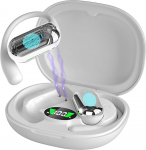 Kabellose Ohrh&ouml;rer, Bluetooth 5.4 Kopfh&ouml;rer, In-Ear-Kopfh&ouml;rer, Ger&auml;uschunterdr&uuml;ckung, mit LED-Display, wasserdichte Kopfh&ouml;rer, Bluetooth-Sport-Headsets im Ohr zum Laufen (Wei&szlig;)