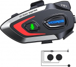 VCOROS mootorratta kiivri peakomplekt VR1, mootorratta k&otilde;rvaklapid kiiver ainult &uuml;hele inimesele, veekindel IPX6, mootorratta kiivri Bluetooth k&otilde;larite jaoks, k&auml;ed-vabad k&otilde;ned, muusikak&otilde;ne juhtimine (pehme mikrofon)