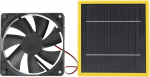 Solar Powered Fan Extractor Fan Solar Attic Fan 5W 12V Rechargeable Solar Fan Sets for Chicken Coop Greenhouse Waterproof