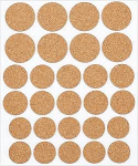 BENECREAT 560 pakend 20 lehega isekleepuvad korgipadjad 18 mm / 20 mm / 25 mm isekleepuvad korgist m&ouml;&ouml;bli liugurid erinevates suurustes korgist kaitsepaneelid kapi ustele laudadele toolidele 28 t&uuml;kki