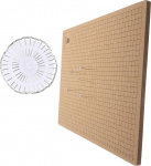 Operitacx Macrame Cork Board Pins Roostevabast terasest n&ouml;&ouml;ride kinnitamise lauale DIY punumine projektide k&auml;ev&otilde;ru lukustusplaat korduvkasutatav mittetoksiline algajatele