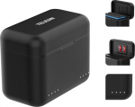 TELESIN akulaadija Insta360 X4 jaoks koos Micro SD-kaardi pesade ja USB Type-C kaabliga, 2-kanaliline kiirlaadimisjaam akudele, kiirlaadimine kuni 100% 75 minutiga, PD3.0 &uuml;hilduvusega