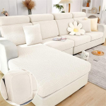 TOPCHANCES diivanil istmepadja katted - Pehme Stretch diivanikate diivanipadja katted, diivanil istme katted diivanikatted L kuju, diivanipadja katted diivanil Slipcover (valge kootud)