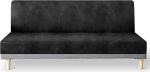 molasofa Nahk nagu Stretch Futon Slipcover Armless Futon Cover Diivan Cover M&ouml;&ouml;bli kaitsja elastse p&otilde;hjaga Pehme ja pestav Futon Cover diivanvoodile Stay in Place