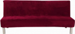 Diivan Slipcover Velvet Plush 3 istekoha talvel paks Stretch kangas diivan voodi Cover tahke v&auml;rvi mittelibisev elastne sobib kokkupandav diivan ilma k&auml;etoedeta punane