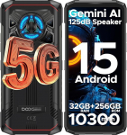 DOOGEE Blade 20 Play AI 5G Android 15 v&auml;litelefoni ilma lepinguta, Dimensity 7050, 10300mAh/33W, 32GB + 256GB + 2TB v&auml;litingimustes kasutatav nutitelefon, 125dB k&otilde;lar, 50MP + 20MP &ouml;&ouml;n&auml;gemine, 6,6-tolline HD+