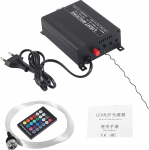 Ejoyous Pack of 150 LED Fibre Optic Light, 16 W RGB LED Starry Sky Fibreglass Kit, for a Starry Sky with Optical Lighting + Remote Control, DIY Fibre Optic Strands for Roof (110-240 V)