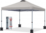 MasterCanopy 3 x 3 m Pop Up Gazebo telk koos ventilatsiooniga turule, aeda, &uuml;ritustele, helehall