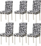Leopard Prindi s&ouml;&ouml;gitool katab 6 t&uuml;kki dekoratiivsed katted Slipcovers hotellid, pidustused, k&ouml;&ouml;ki