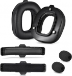 A50 Gen 4 Mod Kit - Asendusk&otilde;rvapadjad k&otilde;rvapaelad Astro Gaming A50 juhtmevaba peakomplekti Gen 4 jaoks, mikrofonivaht, k&otilde;rvapadjad/k&otilde;rvaklapid, A50 Gen 4 tarvikud, paksus lisatud (must valk)