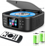 Tragbarer CD-m&auml;ngija,CCHKFEI Boombox Tragbarer CD-m&auml;ngija Bluetooth & Radio FM mit Dual Stereo Lautsprecher Unterst&uuml;tzung USB/AUX-Kopfh&ouml;reranschluss Discman Wiederaufladbar CD-m&auml;ngija Tragbar
