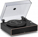 1 BY ONE plaadim&auml;ngija koos k&otilde;laritega, All-in-One vin&uuml;&uuml;lim&auml;ngija Bluetoothiga, AT-3600L helisignaaliv&otilde;tja, rihmav&otilde;imendi, fonov&otilde;imendi ja RCA v&auml;ljund (33/45RPM)