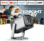 Nutikas mini projektor 4K &uuml;hilduv Netflixi ja Dolby Audio, XuanPad 28000 luumeniga projektor TOF automaatse fookuse ja keystone korrektsiooniga, WiFi6 ja Bluetooth, 210&deg; kodukino/v&auml;ljaku h&otilde;bedane projektor