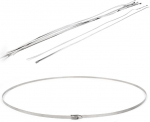 1000mm pikk 4.6mm lai roostevabast terasest pihustatud kaabliside 10PCS