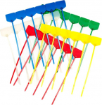 Kirjeldatavad 180 mm kaablipaelad 18 cm (125, roheline/punane/punane/kollane/sinine)