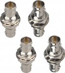 BNC Female to BNC Female Barrel Connector 75 Ohm Bulkhead Adapter &uuml;hildub antennide koaksiaalkaabliga CCTV kaamera j&auml;relvalves&uuml;steemi video DVR Recorder SDI seade WiFi Radio Pack