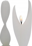 Angel Flame Guardian Angel Candle Valge k&auml;sitsi valmistatud rahuk&uuml;&uuml;nal koos karbiga K&uuml;&uuml;nal, mis muutub ingliseks Elegantne kingitus j&otilde;uludeks, pulmadeks, s&uuml;nnip&auml;evaks.