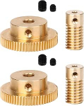 CNBTR messingist 1:60 Worm Gear v&otilde;llil 0,3 cm reduktor 0,5 moodul 60T hammasratas Pack of 4