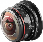 Venidice MK-3.5mm F2.8 Ultra Wide Angle Fisheye Lens for Olympus Panasonic Lumix MFT Micro Four Thirds 4/3 Mount Mirrorless Camera, Black, Venidice Cleaning Cloth