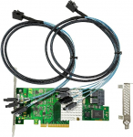 SAS HBA kaart, mis &uuml;hildub LSI 9300-8i IT režiimiga ja D3307 PCIe SATA, toetab SAS laiendajat, 8 porti 12Gbps PCIe 3.0, HBA kontroller 2X SFF-8643 kuni 4X SATAga TrueNAS UnRAID NAS-i jaoks.