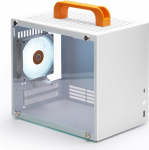 SGPC K66 Lite 8.4L/Compact Mini ITX Gaming Case/135mm CPU jahuti ja 240mm GPU ja SFX toiteallikate tugi/karastatud klaasist k&uuml;lgsein / 1 eelpaigaldatud ARGB ventilaator (K66Lite, valge)