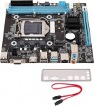 Bewinner H81 Gaming emaplaat, LGA 1150 Micro ATX PC emaplaat kahe kanaliga DDR3, NVMe M.2 tugi, 6Gbps M.2 NVMe NGFF SATA arvuti emaplaat