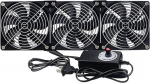 3 x 120 mm arvutiventilaator, 12 V korpuseventilaator koos toitepistikuga ja pideva kiiruse regulaatoriga, vaikne arvutiventilaator, 12 V v&otilde;imas ventilaator arvutile, s&uuml;learvutile, serverile, m&auml;nguriarvutile, AV-kabiinile, ruuterile, TV-boksile