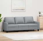 ShGaxin 3-Sitzer-Sofa Hellgrau 180 cm Stoff, Diivanid ja diivanid, Diivan Wohnzimmer, Diivan F&uuml;r Jugendzimmer, Relaxsofa, Diivan F&uuml;r Schlafzimmer, Polstersofa 359171