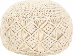 vidaXL Macram&eacute; K&auml;sitsi valmistatud pouf iste Pouf iste Jalahoob Jalahoob Ottomani polsterdatud jalahoob K&auml;sitsi valmistatud 45 x 30 cm puuvillast