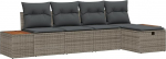 Rantry 5-teiliges Garten Sofa Set mit Kissen Grau Poly Rattan Gartenlounge Model3359621