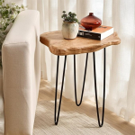 WELLAND Cedar Wood Rustic Finish k&uuml;ljelaud 3 jalaga metallist alusega