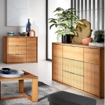 Living Room Furniture Set 2-Piece Sideboard Chest of Drawers Living Room Cabinet Living Room Cabinet Modern in Oak
