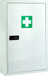 safes uk Medcab Medicine Cabinet | Wall Mounted First Aid Metal Box with Mechanical Combination Lock | Hospital Clinic Medicine Storage Safe