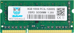 Motoeagle 8GB 1Rx8 PC3L 12800S DDR3L 1600MHz SODIMM RAM DDR3 12800 PC3 1600MHz 204-Pin Non-ECC CL11 Dual Rank Notebook Memory 1.35V