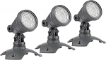 OASE 57035 LunAqua 3 LED komplekt 3 - valgustus tiigile ja aiale koos sooja valge valguse aktsentidega, kasutamiseks vee kohal ja vee all &otilde;ues.