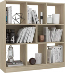 Tidyard raamaturiiul raamaturiiul 8 suure sektsiooniga, seisev riiul, kapi, ruumijaotur, laste riiul, 97,5 x 29,5 x 100 cm, puitlaastplaat