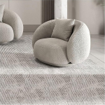 WANJEX Diivanid ja diivanid Kaasaegne kumer elutoa diivan, siseruumide diivan, ergonoomiline 35-tolline magamistoa diivan, valge/hall elutuppa, nurgadiivan, magamistuppa, salongi, kontorisse