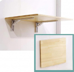 Faltbarer Wandtisch Massivholz Drop Leaf Klapptisch Kleiner Raum Schwebender Faltbarer Esstisch f&uuml;r Esszimmer Arbeitszimmer K&uuml;che Balkon Wandmontage Klappbarer K&uuml;chentisch