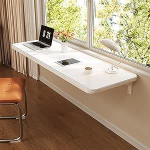 Klappbarer K&uuml;chentisch Wandmontierter Klapptisch Platzsparend Wandmontage Klapptisch Geeignet for B&uuml;ro Arbeit Schlafzimmer K&uuml;che Wohnzimmer