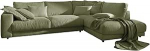 KAWOLA suur diivan nurgas diivan Mega diivan Madeline Cord Olive Green Chaise Longue Right - Diivan elutuba suur - kaasaegne Lounge diivan
