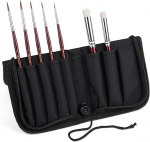 Kolinsky Sable Miniature Painting Brush - kuldne vaher 7 tk Detail Painting Brush Dry Brush for Acrylic Watercolour Small Fine Detail Painting Brush Set for Mini Colours