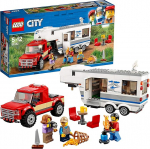 LEGO City 60182 Pickup and Caravan, Toy for Boys and Girls